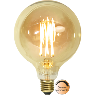 LED-lampa E27 G125 Vintage Gold