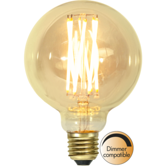 LED-lampa E27 G95 Vintage Gold